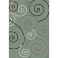 Concord Global 7 ft. 10 in. x 10 ft. 6 in. Chester Scroll - Blue 97767